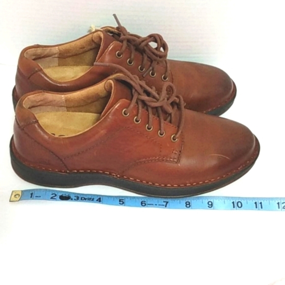 BORN BROWN LEATHER LACE UP LOAFERS NWT SIZE 8 - Picture 15 of 16
